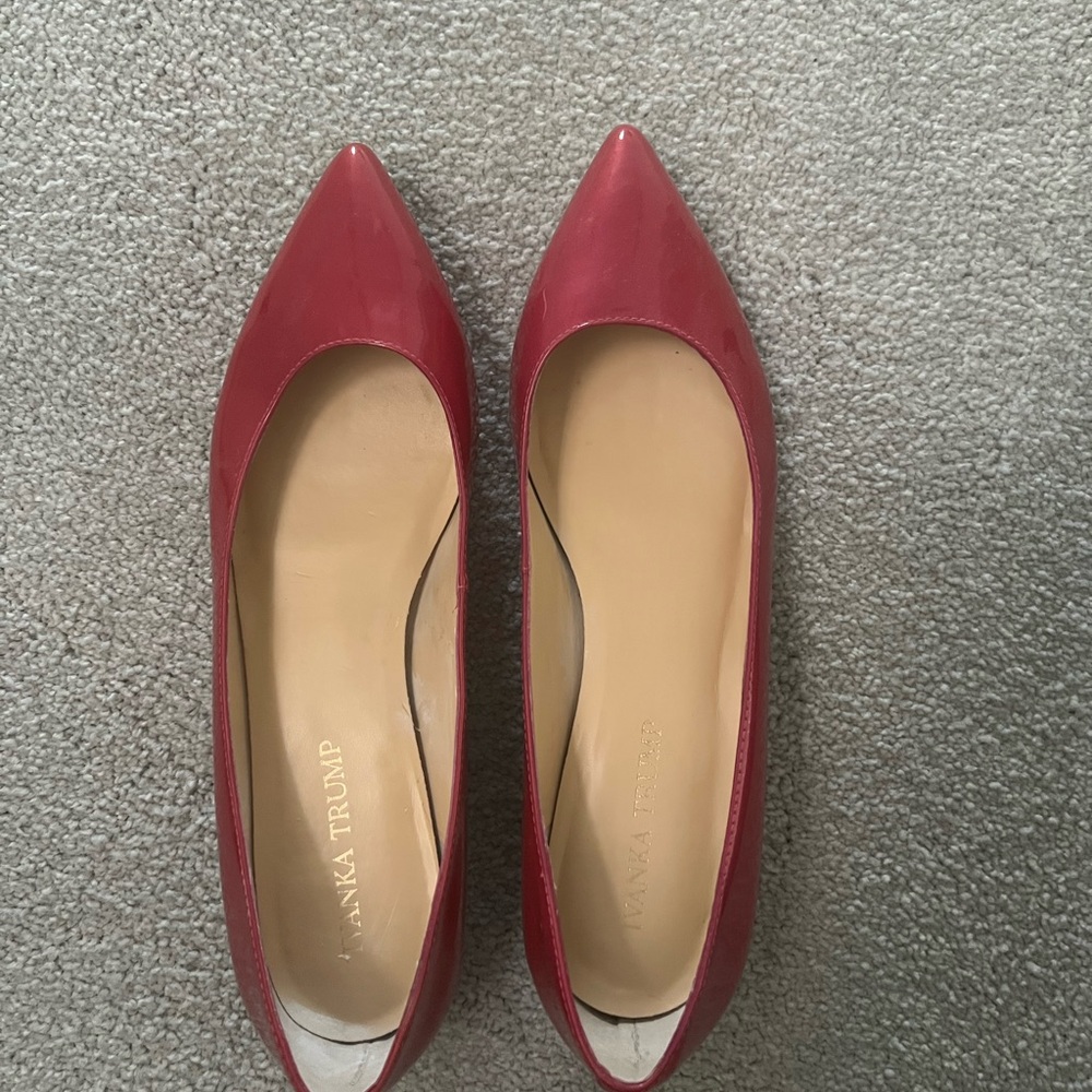 Ivanka Trump Red Patent Leather Flats